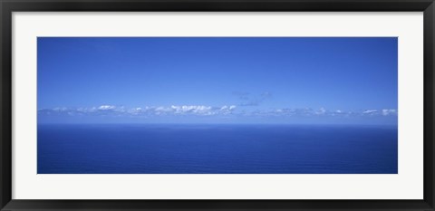 Framed Panoramic view of the seascape, Boaventura, Sao Vicente, Madeira, Portugal Print