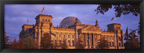 Framed Facade of a building, The Reichstag, Berlin, Germany Print