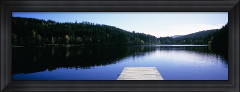 Framed Pier on a lake, Black Forest, Baden-Wurttemberg, Germany Print