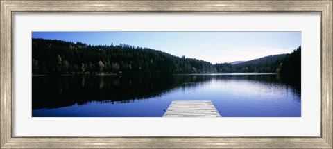 Framed Pier on a lake, Black Forest, Baden-Wurttemberg, Germany Print