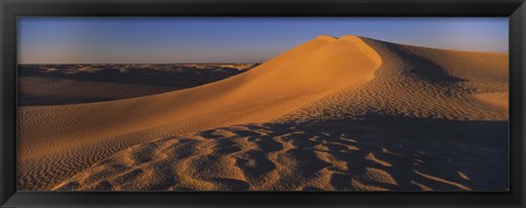 Framed Sand dunes in a desert, Douz, Tunisia Print