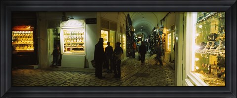 Framed Group of people in a market, Medina, Sousse, Tunisia Print