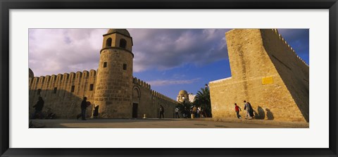 Framed Group of people at a mosque, Great Mosque, Medina, Sousse, Tunisia Print