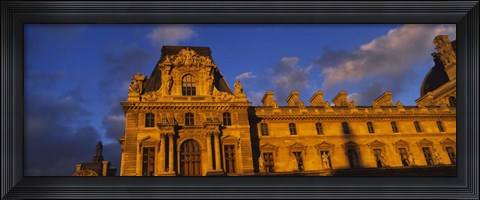 Framed Low angle view of a palace, Palais Du Louvre, Paris, France Print