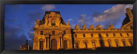 Framed Low angle view of a palace, Palais Du Louvre, Paris, France Print