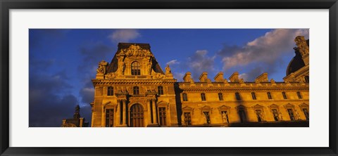 Framed Low angle view of a palace, Palais Du Louvre, Paris, France Print