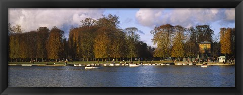 Framed Boats in a lake, Chateau de Versailles, Versailles, Yvelines, France Print