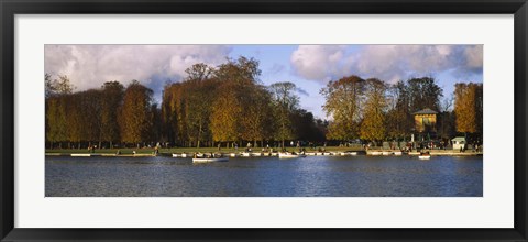 Framed Boats in a lake, Chateau de Versailles, Versailles, Yvelines, France Print