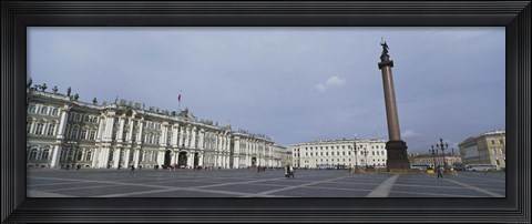 Framed Column in front of a museum, State Hermitage Museum, Winter Palace, Palace Square, St. Petersburg, Russia Print