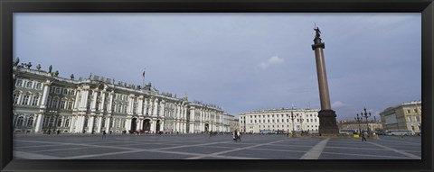 Framed Column in front of a museum, State Hermitage Museum, Winter Palace, Palace Square, St. Petersburg, Russia Print