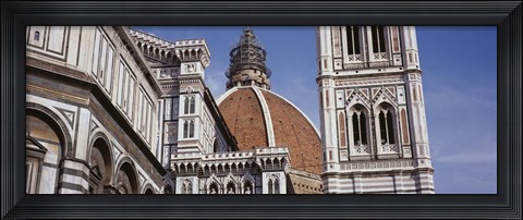 Framed Low angle view of a cathedral, Duomo Santa Maria Del Fiore, Florence, Tuscany, Italy Print
