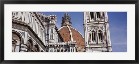 Framed Low angle view of a cathedral, Duomo Santa Maria Del Fiore, Florence, Tuscany, Italy Print