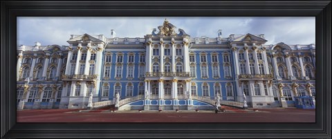 Framed Facade of a palace, Catherine Palace, Pushkin, St. Petersburg, Russia Print