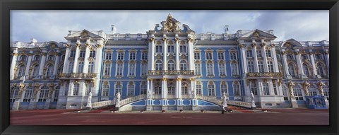 Framed Facade of a palace, Catherine Palace, Pushkin, St. Petersburg, Russia Print