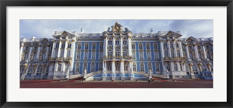 Framed Facade of a palace, Catherine Palace, Pushkin, St. Petersburg, Russia Print