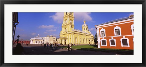 Framed Low angle view of a cathedral, Peter and Paul Cathedral, Peter and Paul Fortress, St. Petersburg, Russia Print