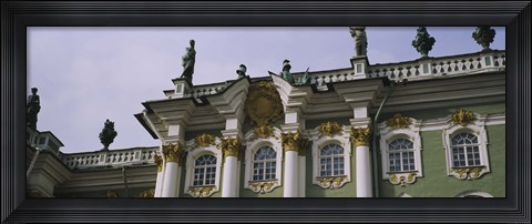 Framed Low angle view of a palace, Winter Palace, State Hermitage Museum, St. Petersburg, Russia Print
