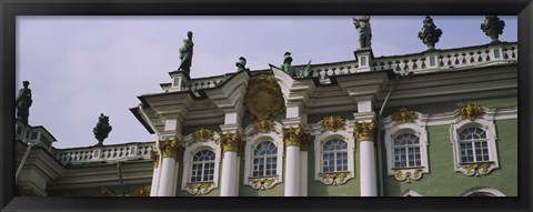 Framed Low angle view of a palace, Winter Palace, State Hermitage Museum, St. Petersburg, Russia Print