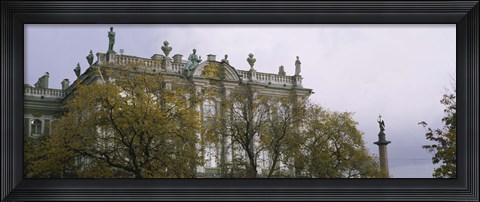 Framed Tree in front of a palace, Winter Palace, State Hermitage Museum, St. Petersburg, Russia Print
