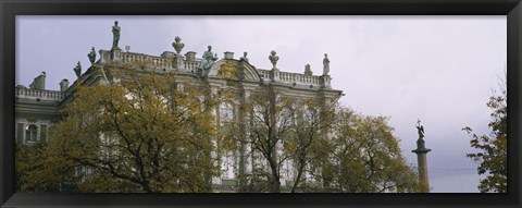 Framed Tree in front of a palace, Winter Palace, State Hermitage Museum, St. Petersburg, Russia Print