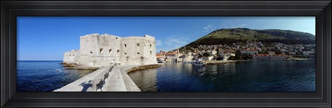 Framed Ruins of a building, Fort St. Jean, Adriatic Sea, Dubrovnik, Croatia Print