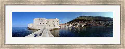 Framed Ruins of a building, Fort St. Jean, Adriatic Sea, Dubrovnik, Croatia Print