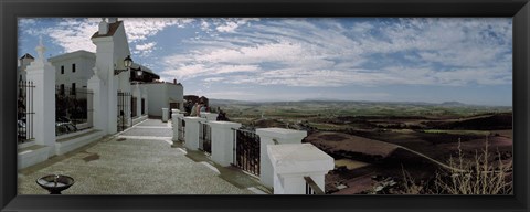 Framed Balcony of a building, Parador, Arcos De La Frontera, Cadiz, Andalusia, Spain Print