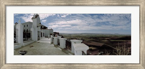 Framed Balcony of a building, Parador, Arcos De La Frontera, Cadiz, Andalusia, Spain Print