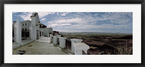 Framed Balcony of a building, Parador, Arcos De La Frontera, Cadiz, Andalusia, Spain Print