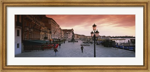 Framed Buildings in a city, Riva Degli Schiavoni, Venice, Italy Print