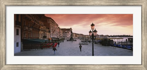 Framed Buildings in a city, Riva Degli Schiavoni, Venice, Italy Print