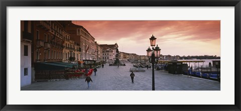 Framed Buildings in a city, Riva Degli Schiavoni, Venice, Italy Print