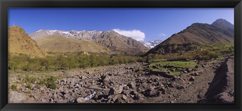 Framed Mountains on a landscape, Atlas Mountains, Marrakesh, Morocco Print