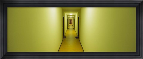 Framed Empty corridor of a building, Baden-Wurttemberg, Germany Print