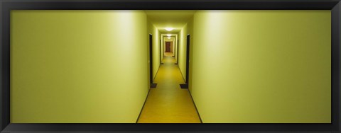 Framed Empty corridor of a building, Baden-Wurttemberg, Germany Print