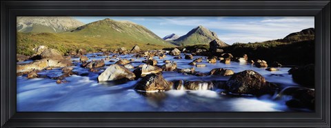 Framed Late afternoon in September, River Sligachan, Glen Sligachan, Isle Of Skye, Scotland Print