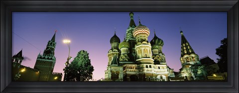 Framed Low angle view of a cathedral, St. Basil&#39;s Cathedral, Red Square, Moscow, Russia Print