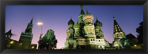 Framed Low angle view of a cathedral, St. Basil&#39;s Cathedral, Red Square, Moscow, Russia Print