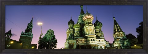 Framed Low angle view of a cathedral, St. Basil&#39;s Cathedral, Red Square, Moscow, Russia Print