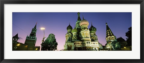 Framed Low angle view of a cathedral, St. Basil&#39;s Cathedral, Red Square, Moscow, Russia Print