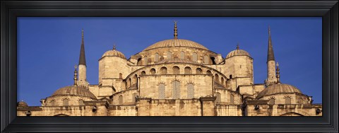 Framed Low angle view of a mosque, Blue Mosque, Istanbul, Turkey Print