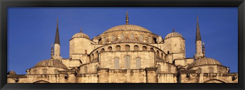 Framed Low angle view of a mosque, Blue Mosque, Istanbul, Turkey Print