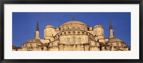 Framed Low angle view of a mosque, Blue Mosque, Istanbul, Turkey Print