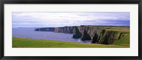 Framed Seascape with coastal cliffs, Ireland. Print