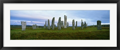 Framed Calanais Standing Stones, Isle of Lewis, Outer Hebrides, Scotland. Print