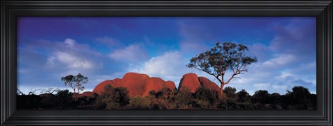 Framed Low angle view of a sandstone, Olgas, Uluru-Kata Tjuta National Park, Northern Territory, Australia Print