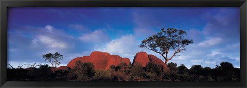 Framed Low angle view of a sandstone, Olgas, Uluru-Kata Tjuta National Park, Northern Territory, Australia Print