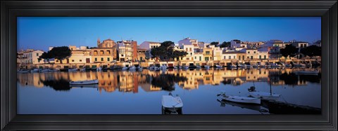 Framed Buildings at the waterfront, Porto, Majorca, Spain Print