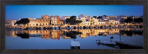 Framed Buildings at the waterfront, Porto, Majorca, Spain Print