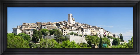 Framed Low angle view of a walled city, Saint Paul De Vence, Provence-Alpes-Cote d&#39;Azur, France Print